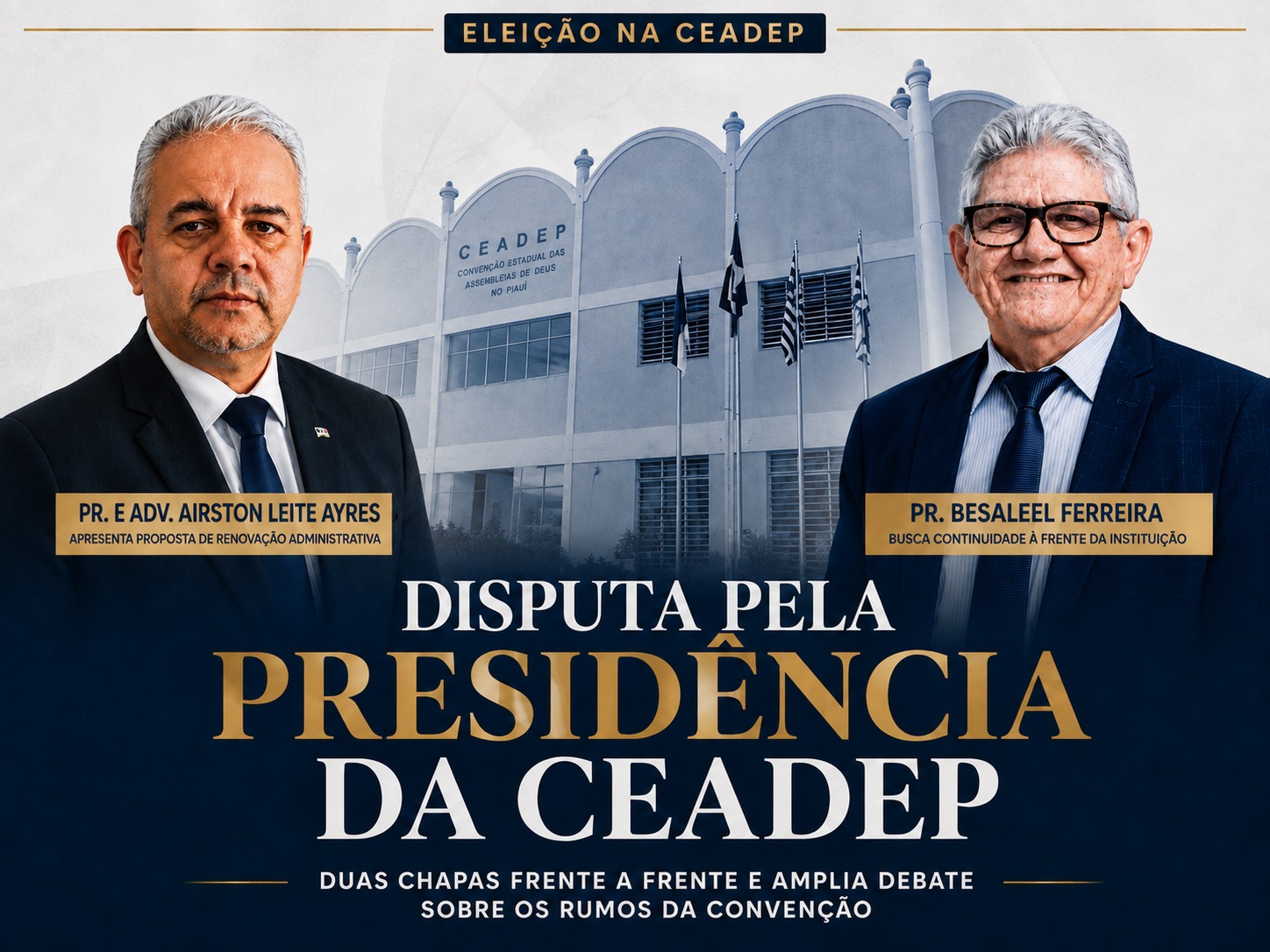 Disputa pela presid�ncia da CEADEP coloca duas chapas frente a frente e amplia debate sobre os rumos da Conven��o